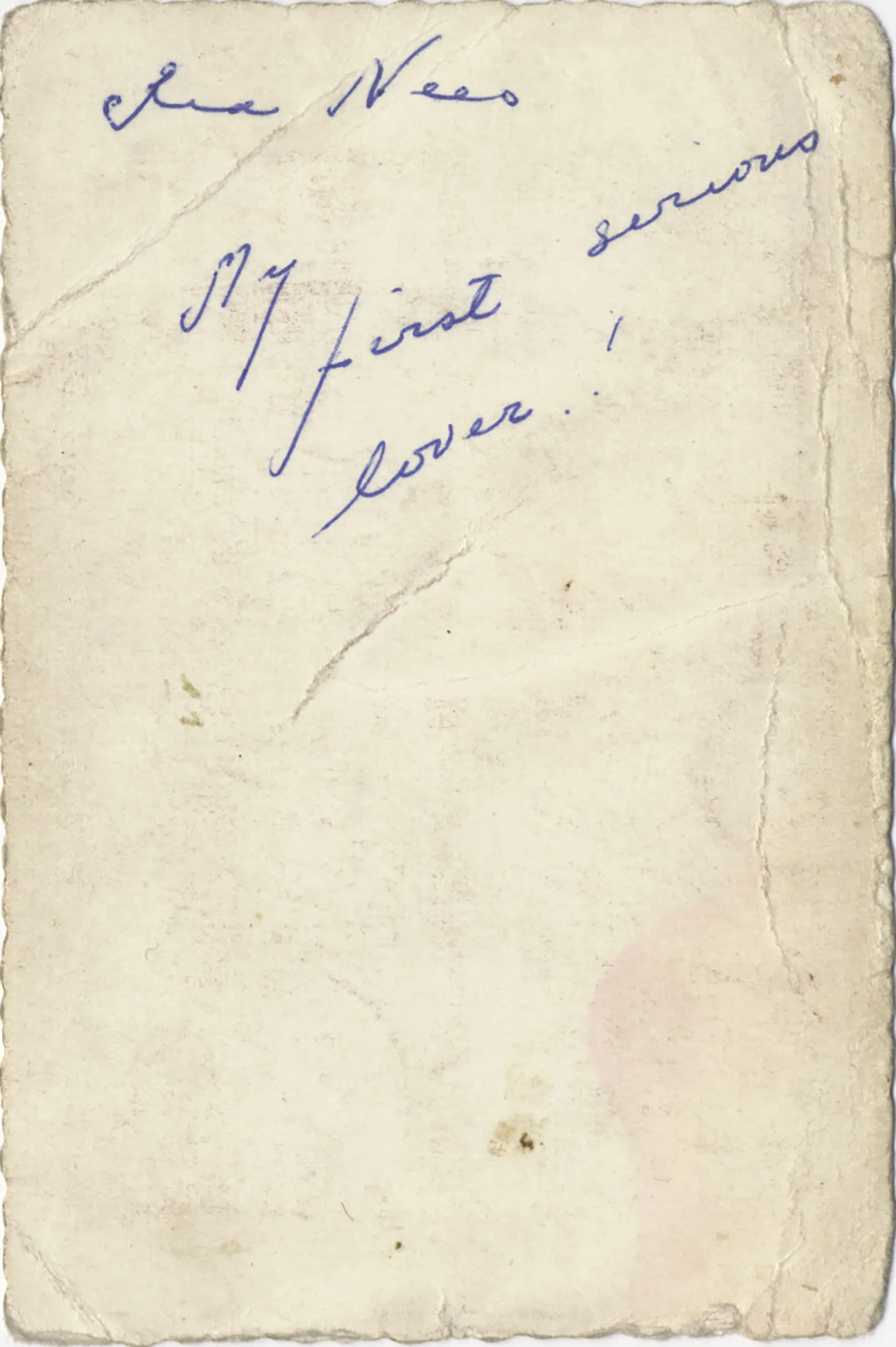 My first real lover, my first truly lover